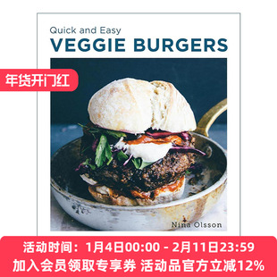 英文原版 Quick and Easy Veggie Burgers 简单快手素食汉堡食谱 英文版 进口英语原版书籍