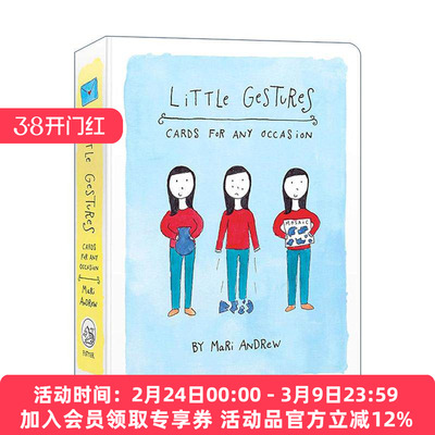 英文原版 Little Gestures 小手势 适合任何场合的50张明信片 英文版 进口英语原版书籍
