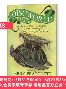 英文原版小说 The Discworld Mapp 碟形世界地图 英文版 进口英语原版书籍