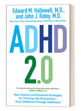 英文原版 ADHD 2.0 注意力缺失症2.0 在分心下茁壮成长的新科学和基本策略 Edward M.Hallowell爱德华·哈洛韦尔 英文版 进口书籍
