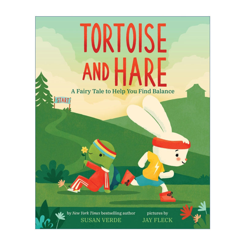 龟兔赛跑 英文原版 Tortoise and Hare 一个帮助你找到平衡的童话故事 儿童精装绘本 Susan Verde 英文版 进口英语原版书籍