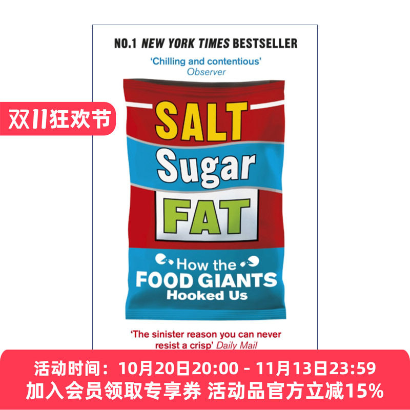 英文原版 Salt Sugar Fat 糖盐脂肪 食品工业诱人上瘾的三诡计 英文版 进口英语原版书籍