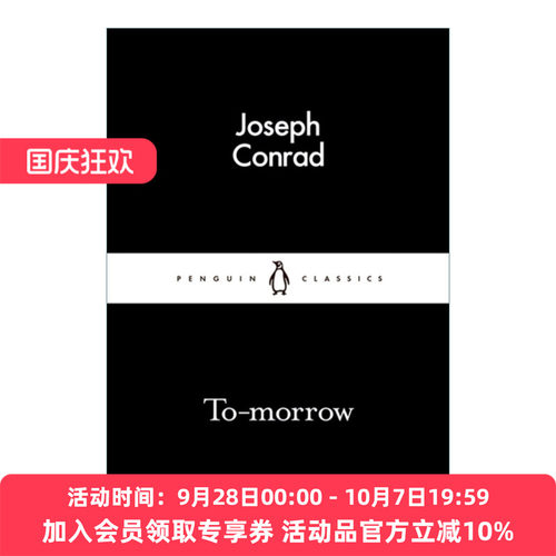 英文原版 To-morrow 明日破晓 约瑟夫·康拉德 企鹅小黑书系列 英文版 进口英语原版书籍