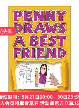 英文原版 Penny Draws a Best Friend 佩妮画了个好朋友 儿童小说 谎言游戏作者Sara Shepard 英文版进口英语原版书籍