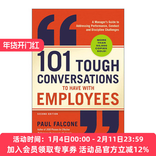 英文原版 101 Tough Conversations to Have with Employees 高难度谈话 HR应对棘手问题的指导手册 英文版 进口英语原版书籍