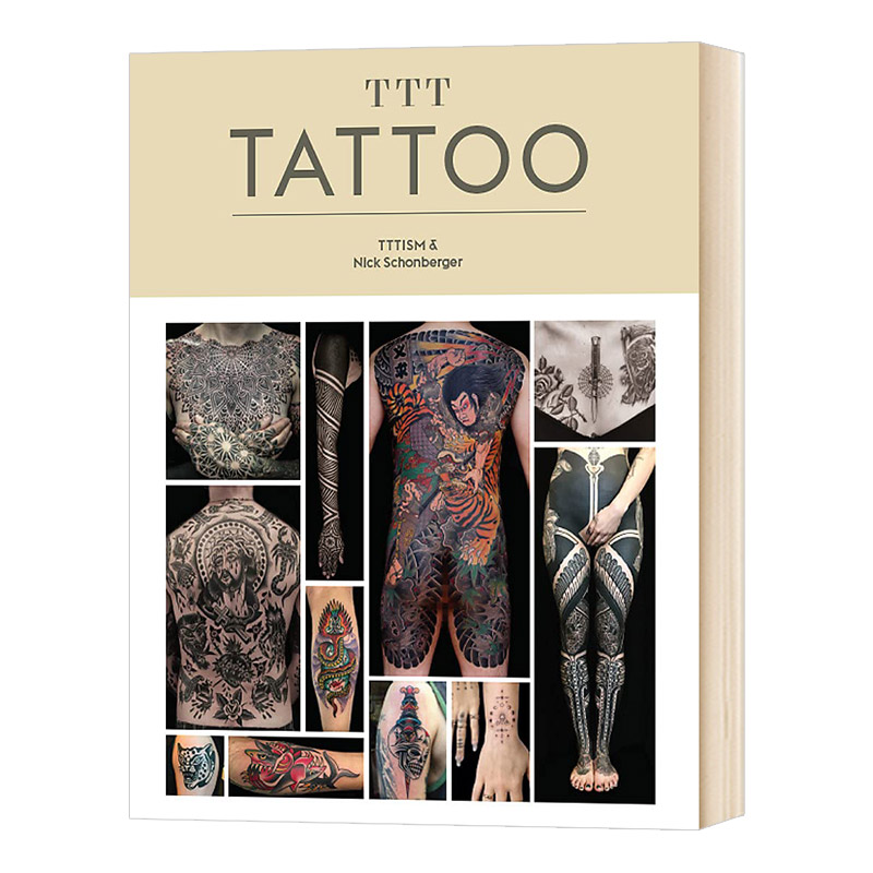 华研原版 当代纹身刺青师艺术作品画册集 英文原版 TTT Tattoo 纹身 刺青纹身图案设计 艺术设计类 英文版 进口英语书籍