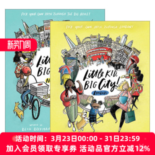 Big 进口英语书籍 英文版 Beth Little Kid Beckman 小孩子 City 纽约篇 英文原版 大城市系列2册 伦敦篇 旅游主题儿童科普百科