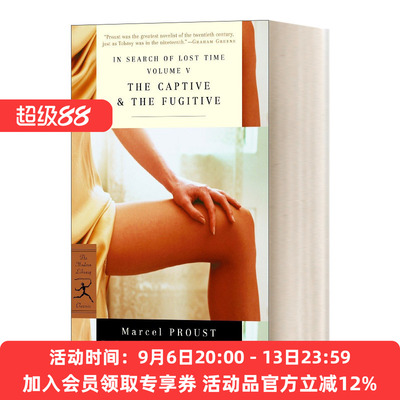 英文原版小说 In Search of Lost Time Volume V The Captive & The Fugitive 追忆似水年华 卷五 英文版 进口英语原版书籍