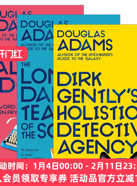 英文原版小说 Dirk Gently 全能侦探社系列3册 Douglas Adams 英文版 进口英语原版书籍
