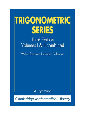 现货 三角级数  英文原版 Trigonometric Series A.吉格曼 剑桥数学图书馆系列 英文版 进口英语原版书籍