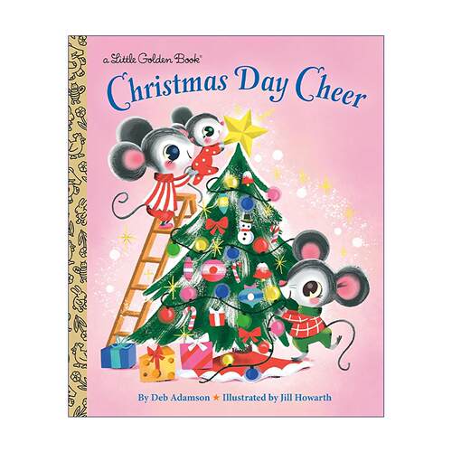 英文原版 Christmas Day Cheer (Little Golden Book) 圣诞快乐 兰登书屋精装小金书 英文版 进口英语原版书籍
