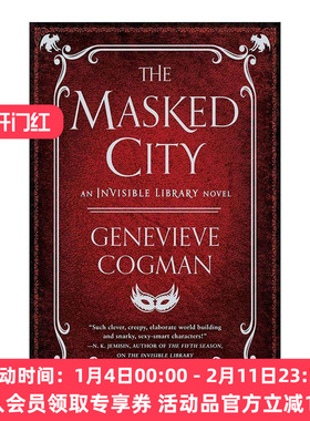 英文原版 The Masked City The Invisible Library 02 看不见的图书馆2 蒙面的城市 时间旅行奇幻小说 珍娜薇考格曼 英文版