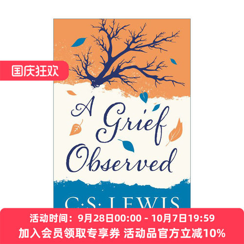 英文原版 A Grief Observed 卿卿如晤 纳尼亚传奇作者CS刘易斯悼亡手记 英文版 进口英语原版书籍