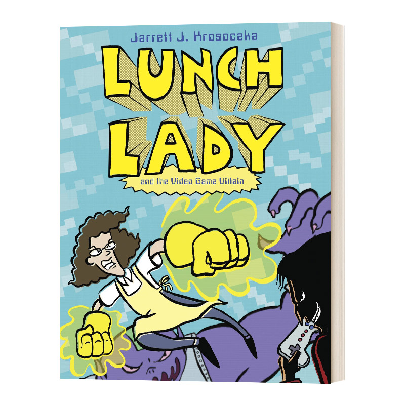 英文原版 Lunch Lady and the Video Game Villain 食堂阿姨9 热血漫画 英文版 进口英语原版书籍
