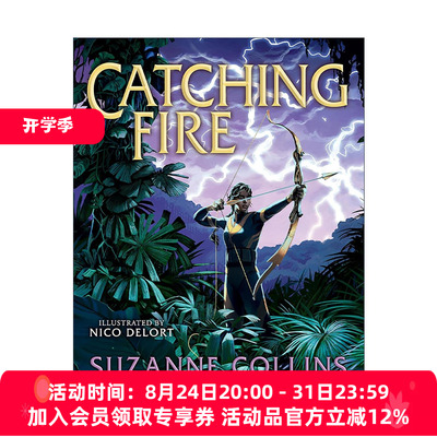 英文原版 Catching Fire 饥饿游戏2 星火燎原 精装插图版 英文版 进口英语原版书籍