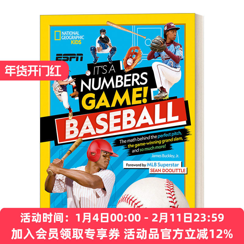 英文原版 It's a Numbers Game Baseball  这是一个数字游戏 棒球 完美投球 赢得比赛的大满贯等等背后的数学 英文版 进口英语书籍