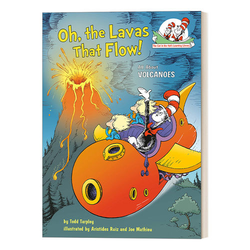 英文原版 Oh  the Lavas That Flow 苏斯博士 戴帽子的猫图书馆 火山 精装 英文版 进口英语原版书籍