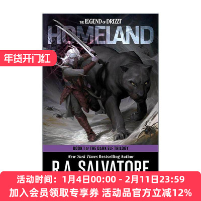 故土 龙与地下城 英文原版 Homeland Dungeons & Dragons 黑暗精灵三部曲之一 R.A. Salvatore 英文版 进口英语原版书籍