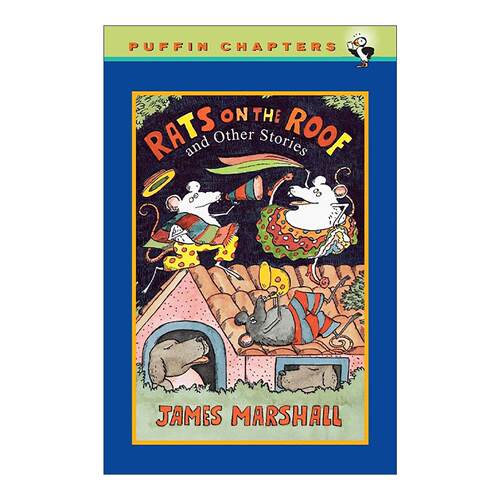 英文原版 Rats on the Roof 屋顶上的老鼠 儿童章节桥梁故事书 凯迪克奖得主詹姆斯·马歇尔 英文版 进口英语原版书籍