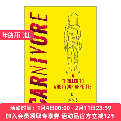 英文原版 Carnivore 食肉派对 犯罪惊悚小说 K. Anis Ahmed 英文版 进口英语原版书籍