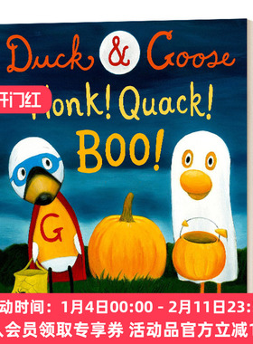 英文原版 Duck & Goose Honk Quack Boo 鸭子和鹅 鸣叫 嘎嘎 嘘 精装 英文版 进口英语原版书籍