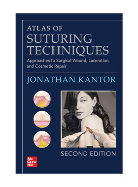 现货 图解外科缝合技术 英文原版 Atlas of Suturing Techniques 手术切口 裂伤 美容修复缝合方法 第2版 英文版 进口英语原版书籍