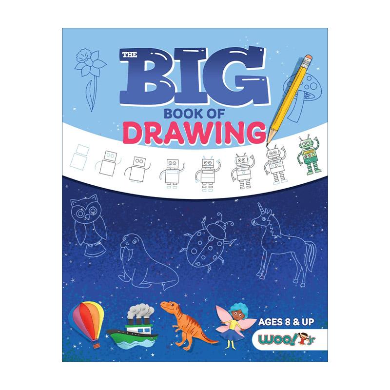 英文原版 The Big Book of Drawing 绘画大全 超过500个儿童绘画挑战和有趣的涂鸦指南 艺术活动书 英文版 进口英语原版书籍
