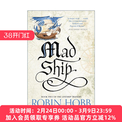 英文原版 Mad Ship The Liveship Traders Trilogy 02 魔法活船2 疯狂之船 新版 Robin Hobb英文版 进口英语原版书籍
