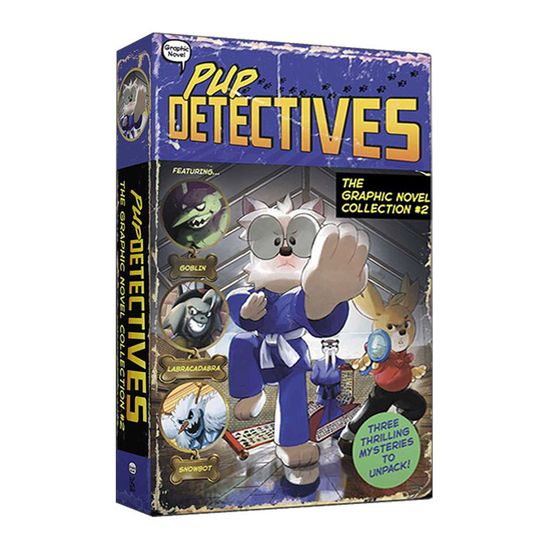 华研原版 英文原版 Pup Detectives The Graphic Novel Collection 4-6 小狗侦探4-6合集 英文版 进口英语原版书籍