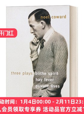 欢乐的精灵 英文原版 Blithe Spirit Hay Fever Private Lives 花粉过敏 私人生活 No?l Coward诺埃尔·考沃德 进口英语书