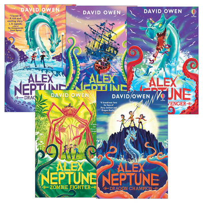 英文原版 Alex Neptune 亚历克斯海神系列1-5册 Usborne尤斯伯恩青少年奇幻故事小说 英文版 进口英语原版书籍