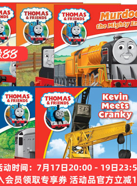 英文原版 Thomas & Friends 托马斯和朋友们系列绘本5册 托马斯小火车 凯文遇见克兰奇 丹尼斯 路西 默多克 英文版 进口原版书籍