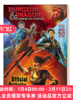 英文原版Dungeons&Dragons Honor Among Thieves Official Activity Book龙与地下城 侠盗荣耀 电影版官方活动书 英文版进口英语书