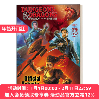 英文原版Dungeons&Dragons Honor Among Thieves Official Activity Book龙与地下城 侠盗荣耀 电影版官方活动书 英文版进口英语书