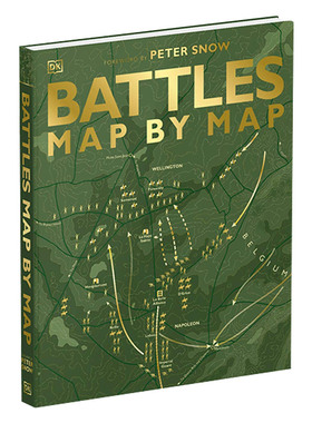 英文原版 Battles Map by Map 军事战役地图 古代世界战场到第二次世界大战战场收录 讲述历史著名战役故事 英文版 进口英语书籍
