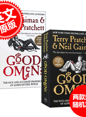 华研原版 好兆头 英文原版 Good Omens 尼尔盖曼 Neil Gaiman 卷福 Michael Sheen 同名美剧原著 世界末日奇幻小说进口英语书籍