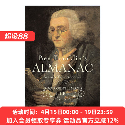本富兰克林年鉴  英文原版 Ben Franklin's Almanac 传记 精装 英文版 进口英语原版书籍