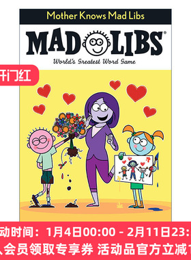 母亲节主题 英文原版 Mother Knows Mad Libs 疯狂填词游戏 英文版 进口英语原版书籍