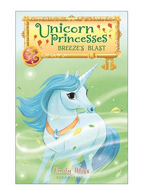 英文原版 Unicorn Princesses 5 Breeze's Blast 独角兽公主5 Emily Bliss儿童奇幻插图小说 英文版 进口英语原版书籍