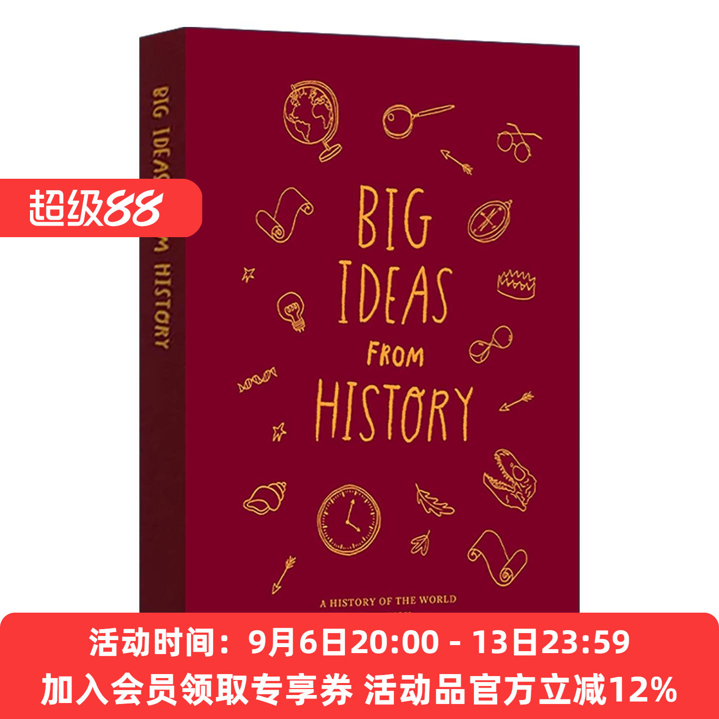 英文原版 Big Ideas from History 历史上的伟大思想 儿童精装历史读物 给孩子看的世界史 英文版 进口英语原版书籍