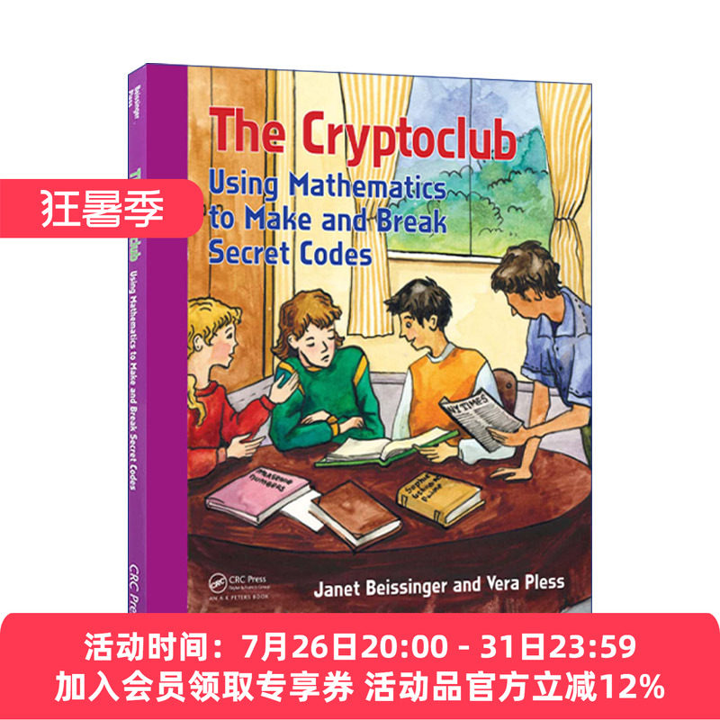 密码俱乐部  英文原版 The Cryptoclub 用数学做加密和解密的游戏 英文版 进口英语原版书籍
