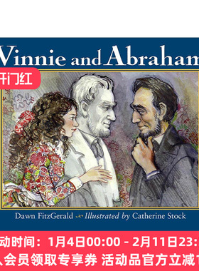 英文原版 Vinnie and Abraham 维尼与亚伯拉罕 儿童女性传记科普绘本 林肯雕塑创作者 Dawn FitzGerald 英文版 进口英语原版书籍