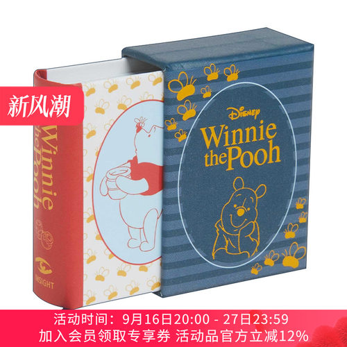 英文原版 Disney Winnie the Pooh 迪士尼 小熊维尼 精装迷你小书 英文版 进口英语原版书籍