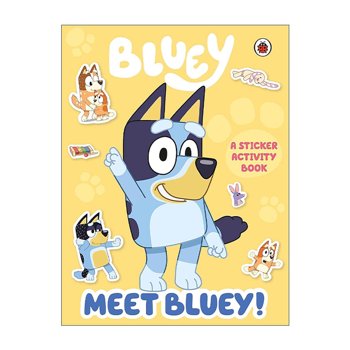 英文原版 Bluey Meet Bluey Sticker Activity Book 小蓝狗布鲁伊 儿童趣味贴纸活动书 英文版 进口英语原版书籍