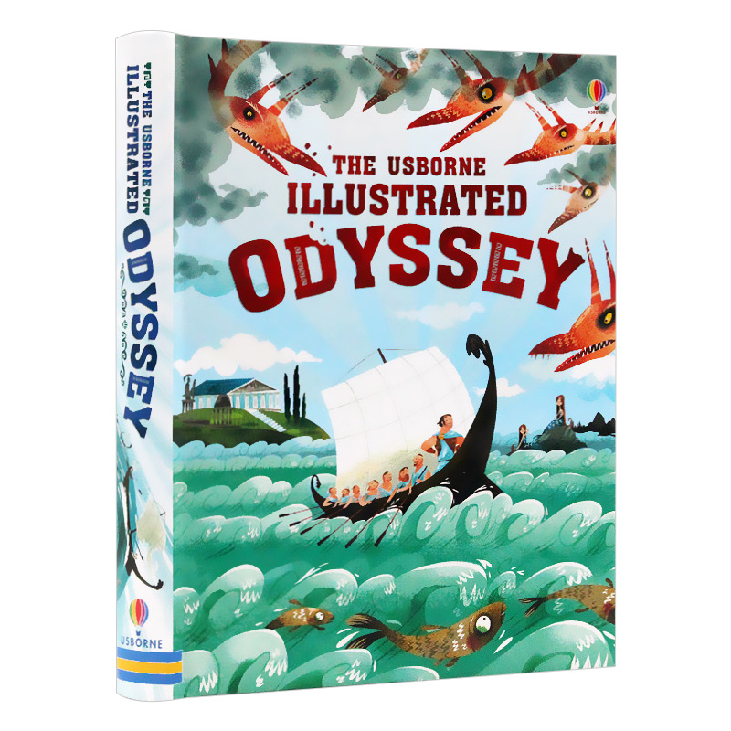 华研原版  奥德赛 英文原版绘本 Illustrated Odyssey Usborne 尤斯伯恩 精装 儿童插图故事书 英文版进口英语课外阅读书籍