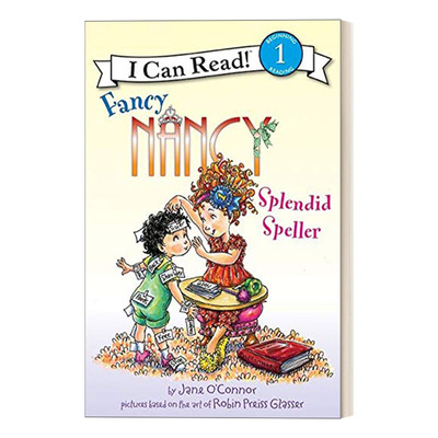英文原版 I Can Read 1 Fancy Nancy Splendid Speller 漂亮的南希会拼写 小俏妞希希分级读物 英文版 进口英语原版书籍
