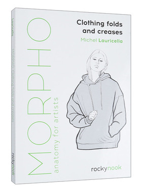 艺术家解剖学 英文原版 Morpho Clothing Folds and Creases Anatomy for Artists 服装褶皱和折痕绘画 英文版 进口英语原版书籍