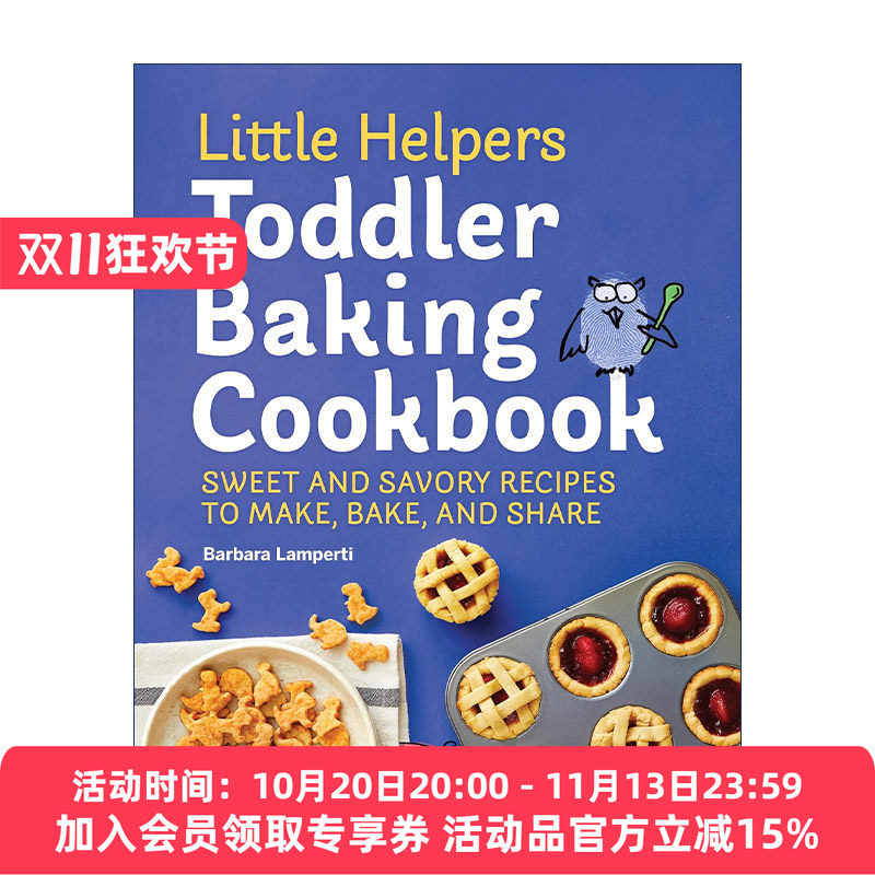 英文原版 Little Helpers Toddler Baking Cookbook 小帮手系列 幼儿烘焙食谱 亲子互动甜点制作指南 提高动手能力 英文版