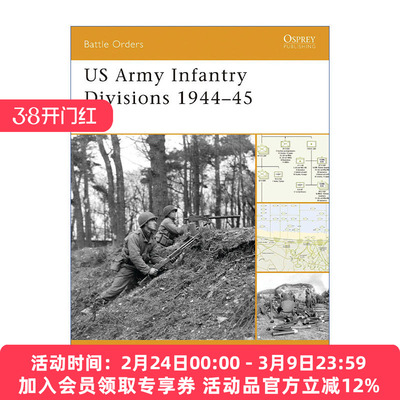 英文原版 US Army Infantry Divisions 1944–45 二战美国步兵师1944-1945 作战序列系列 英文版 进口英语原版书籍