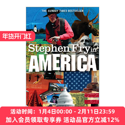 英文原版 Stephen Fry in America 油炸叔在美国 史蒂芬·弗莱游记 英文版 进口英语原版书籍